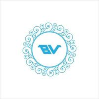 vb bv logo design vettore modello