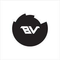 vb bv logo design vettore modello