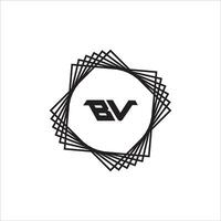 vb bv logo design vettore modello