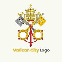 Vaticano città logo vettore