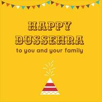 contento Dussehra manifesto gratuito Scarica vettore