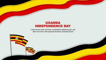 vettore illustrazione di Uganda indipendenza giorno, celebre ogni anno su 9 ottobre.