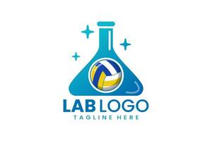 piatto moderno semplice laboratorio logo modello icona simbolo vettore design illustrazione