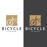 bicicletta logo design modello minimalista illustrazione vettore