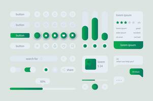 ui kit per androide App e sito web ui design vettore