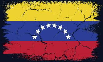 gratuito vettore piatto design grunge Venezuela bandiera sfondo