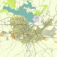 carta geografica di adana, ritornatbey, seyhan adana, turkiye vettore