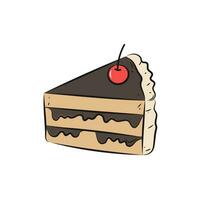 cioccolato torta mano disegnato concetto. vettore illustrazione arte