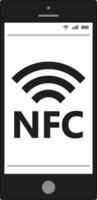 vicino campo comunicazione, nfc mobile Telefono, nfc pagamento mobile Telefono vettore
