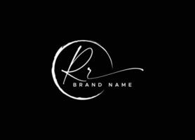 rr logo design modello vettore grafico il branding elemento gratuito vettore