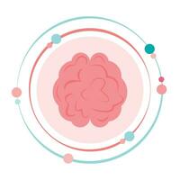 cervello vettore illustrazione grafico icona simbolo