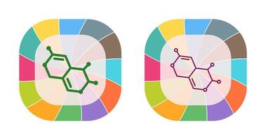 icona del vettore della molecola