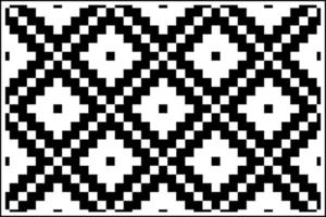 nordico geometrico orientale senza cuciture design moderno con colore bianco e nero. vettore