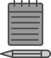 bloc notes vettore icona design