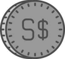 Singapore dollaro vettore icona design