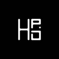 hpd lettera logo vettore disegno, hpd semplice e moderno logo. hpd lussuoso alfabeto design