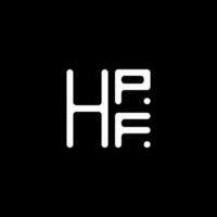 hpf lettera logo vettore disegno, hpf semplice e moderno logo. hpf lussuoso alfabeto design