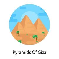 piramidi di giza vettore