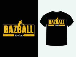 bazball gli sport tipografia maglietta design vettore