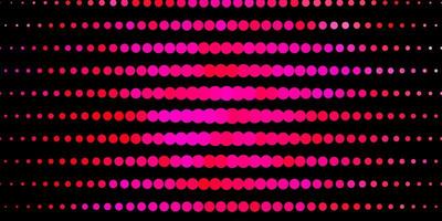 sfondo vettoriale rosa chiaro con cerchi.