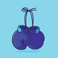 boxe guanti cartone animato vettore illustrazione sport attrezzatura concetto icona isolato