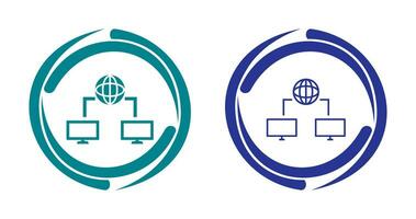 unico Internet connettività vettore icona