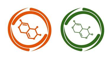 icona del vettore della molecola