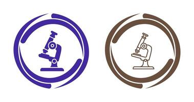 icona del vettore del microscopio