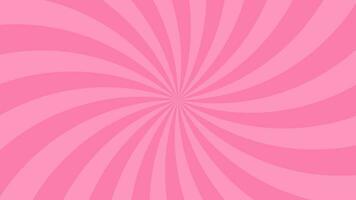 semplice leggero rosa curvo radiale Linee effetto vettore sfondo