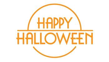 contento Halloween, freddo moderno lettering design. invito per Halloween festa o evento. vettore