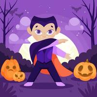 piatto illustrazione per Halloween stagione vettore