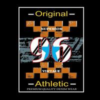 originale atletico, azione vettore illustrazione, t camicia design grafico tipografia, per Stampa t camicia.