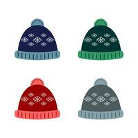 inverno cappello Beanie vettore illustrazione .