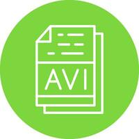 avi file formato vettore icona design