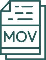 mov file formato vettore icona design