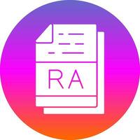 RA file formato vettore icona design