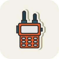 walkie talkie vettore icona design