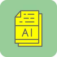 ai file formato vettore icona design