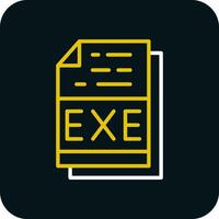 EXE file formato vettore icona design