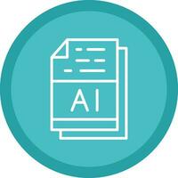 ai file formato vettore icona design