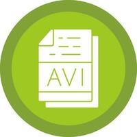 avi file formato vettore icona design