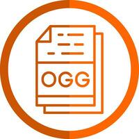 ogg file formato vettore icona design