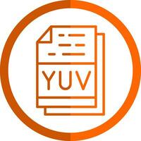 yuv file formato vettore icona design