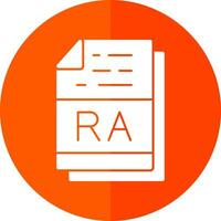 RA file formato vettore icona design