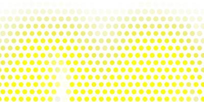 sfondo vettoriale giallo chiaro con bolle.