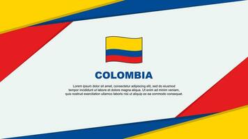 Colombia bandiera astratto sfondo design modello. Colombia indipendenza giorno bandiera cartone animato vettore illustrazione. Colombia