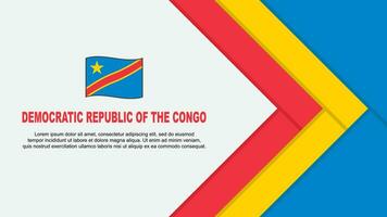 democratico repubblica di il congo bandiera astratto sfondo design modello. democratico repubblica di il congo indipendenza giorno bandiera cartone animato vettore illustrazione. cartone animato