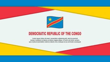 democratico repubblica di il congo bandiera astratto sfondo design modello. democratico repubblica di il congo indipendenza giorno bandiera cartone animato vettore illustrazione. democratico repubblica di il congo vettore