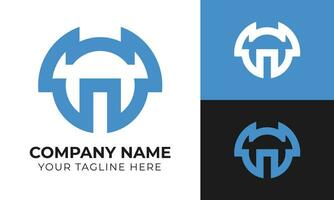 professionale creativo moderno minimo monogramma attività commerciale logo design modello gratuito vettore
