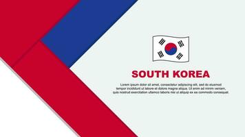 Sud Corea bandiera astratto sfondo design modello. Sud Corea indipendenza giorno bandiera cartone animato vettore illustrazione. Sud Corea illustrazione